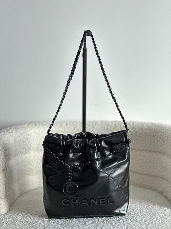 Colestore Chanel Mini 22bag 24P So Black Size 20-19-6cm