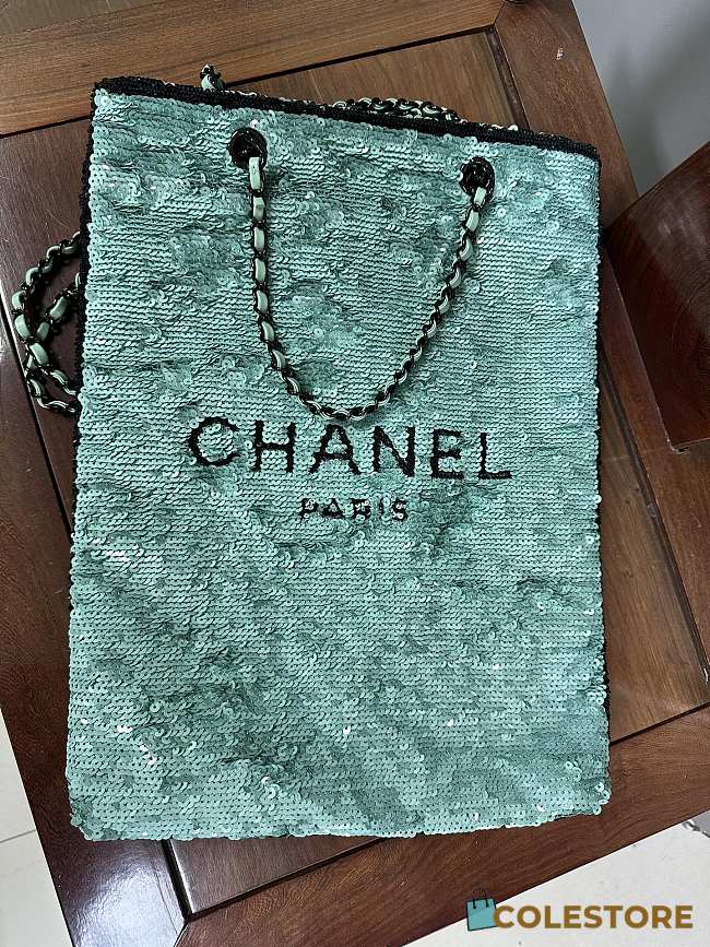 Colestore Sequins & Black Metal Green & Black 39 × 30 × 2 cm - 1