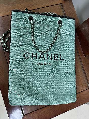 Colestore Sequins & Black Metal Green & Black 39 × 30 × 2 cm
