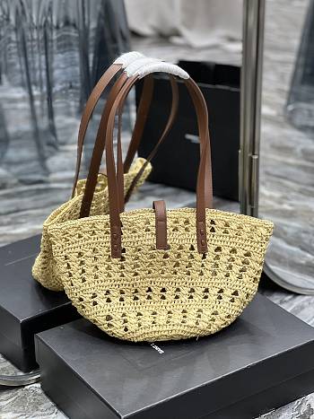 	 Colestore YSL Panier Tote Bag Medium Beige Size 44×20×21cm