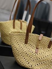 	 Colestore YSL Panier Tote Bag Medium Beige Size 38×20×21cm - 4