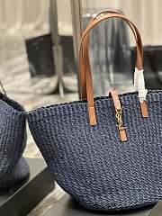 	 Colestore YSL Panier Tote Bag Large Blue Size 55×31×28cm - 4