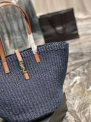 	 Colestore YSL Panier Tote Bag Large Blue Size 55×31×28cm - 3