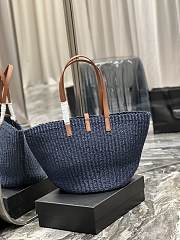 	 Colestore YSL Panier Tote Bag Large Blue Size 55×31×28cm - 2