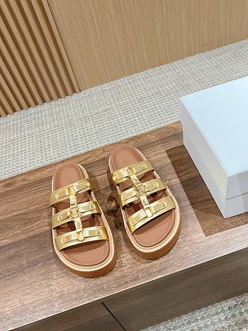 	 Colestore Celine Slipper Gold Size 35-40