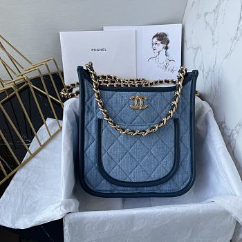 Colestore Chanel Hobo Denim Size 24 × 22 × 6 cm