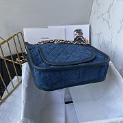 	 Colestore Chanel Hobo Denim Blue Size 24 × 22 × 6 cm - 3