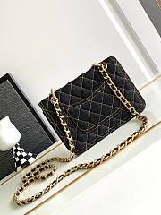 	 Colestore Chanel 23s Denim Flap Small Size Black Size 19x13x5cm - 4