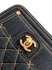 	 Colestore Chanel 23s Denim Flap Small Size Black Size 19x13x5cm - 3