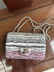 Colestore Chanel Small Flap Bag Sequins Gold Tone Metal  14 × 21 × 8 cm - 3