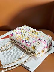 Chanel Sequins & Gold-Tone Metal White, Yellow, Pink & Blue - 2
