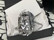 Colestore Chanel Silver Sequin Bag Size 20cm - 5
