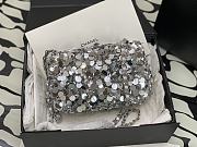 Colestore Chanel Silver Sequin Bag Size 20cm - 6