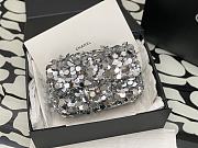 Colestore Chanel Silver Sequin Bag Size 20cm - 1
