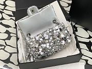 Colestore Chanel Silver Sequin Bag Size 20cm - 2