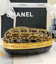 Colestore Chanel 23S Gold Cage Heart 12x11x3cm - 4