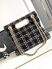 	 Colestore Chanel Tote Bag Tweed Black - 4