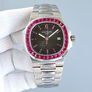 	 Colestore Patek Philippe Watch Silver Ruby - 1