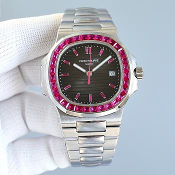 	 Colestore Patek Philippe Watch Silver Ruby