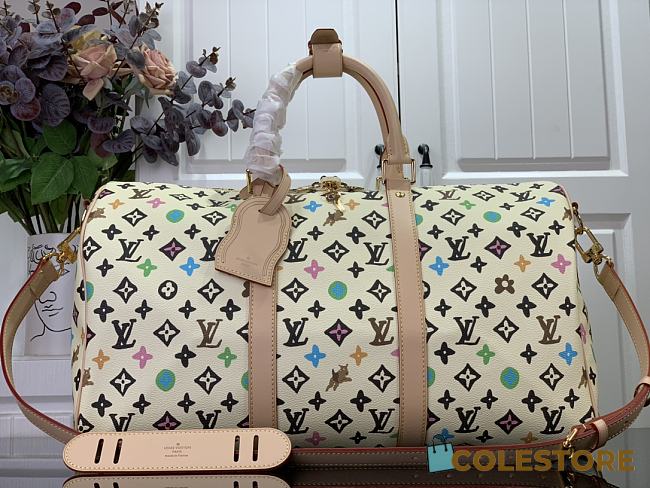 	 Colestore Louis Vuitton Keepall Bandoulière Beige M25233 45 Size 45 x 27 x 20cm - 1