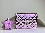 Colestore Chanel Mini Flap Bag & Star Coin Calfskin Purple - 1