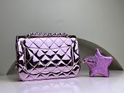 Colestore Chanel Mini Flap Bag & Star Coin Calfskin Purple - 3