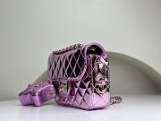 Colestore Chanel Mini Flap Bag & Star Coin Calfskin Purple - 4