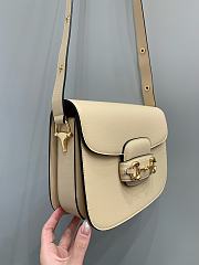 	 Colestore Gucci Horsebit 1955 Shoulder Bag Womens Beige - 3