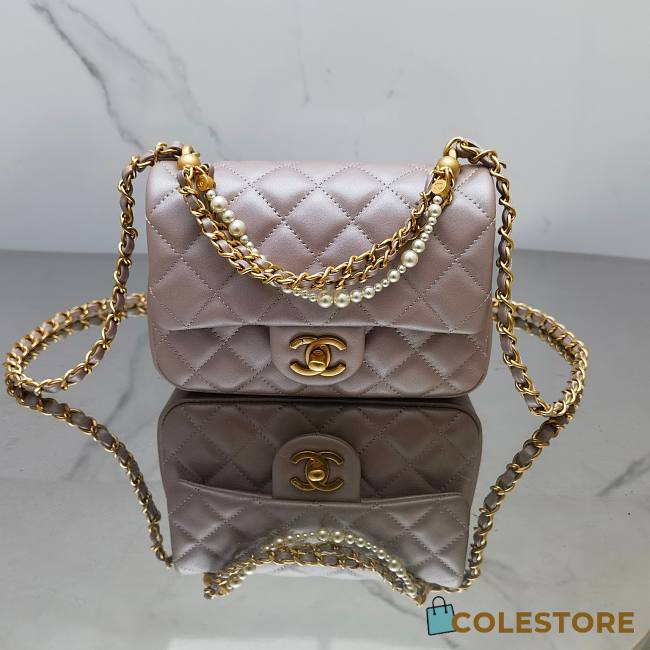 Colestore Chanel 24P Pearl Pink Size 14.5*19.5*7.5cm - 1