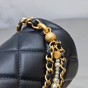 	 Colestore Chanel 24P Pearl Black Size 14.5*19.5*7.5cm - 2