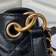 	 Colestore Chanel Hobo Calfskin Black 21.5×30×5cm - 2