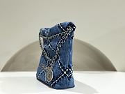 Colestore Chanel 22 Mini Bag Denim Size 20x19x6cm  - 3