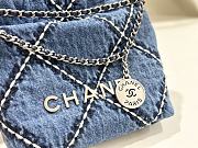 Colestore Chanel 22 Mini Bag Denim Size 20x19x6cm  - 2