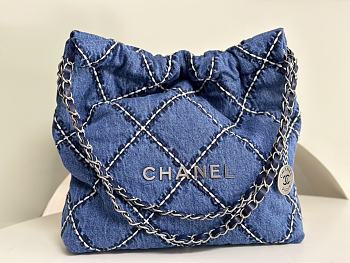 	 Colestore Chanel 22 Bag Denim Size 35x37x7cm