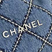 	 Colestore Chanel 22 Bag Denim Size 35x37x7cm - 5
