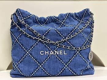 	 Colestore Chanel 22 Bag Denim Size 39x42x8cm