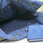 	 Colestore Chanel 22 Bag Denim Size 39x42x8cm - 3