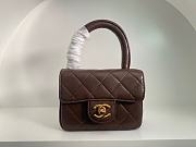 Colestore Chanel Vintage Mini Brown Bag Size 18cm - 1