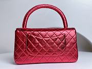 	 Colestore Chanel Vintage Red Bag Size 25cm - 5