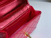 	 Colestore Chanel Vintage Mini Red Bag Size 18cm - 2