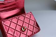 	 Colestore Chanel Vintage Mini Red Bag Size 18cm - 3