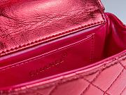 	 Colestore Chanel Vintage Mini Red Bag Size 18cm - 4