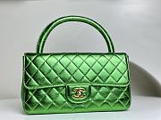 	 Colestore Chanel Vintage Green Bag Size 25cm - 1
