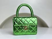 	 Colestore Chanel Vintage Mini Green Bag Size 18cm - 1