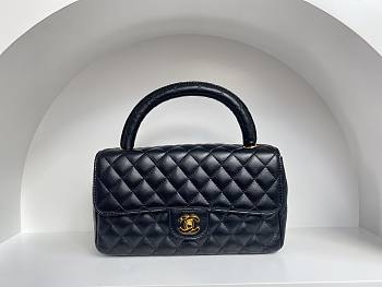 	 Colestore Chanel Vintage Black Bag Size 25cm