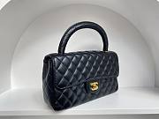 	 Colestore Chanel Vintage Black Bag Size 25cm - 2
