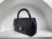	 Colestore Chanel Vintage Black Bag Size 25cm - 4