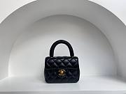 	 Colestore Chanel Vintage Black Mini Bag Size 18cm - 1