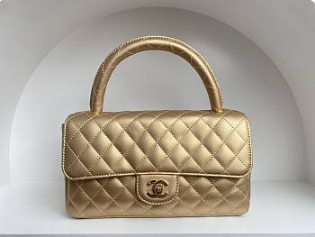 	 Colestore Chanel Vintage Gold Bag Size 25cm