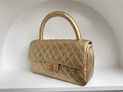 	 Colestore Chanel Vintage Gold Bag Size 25cm - 2